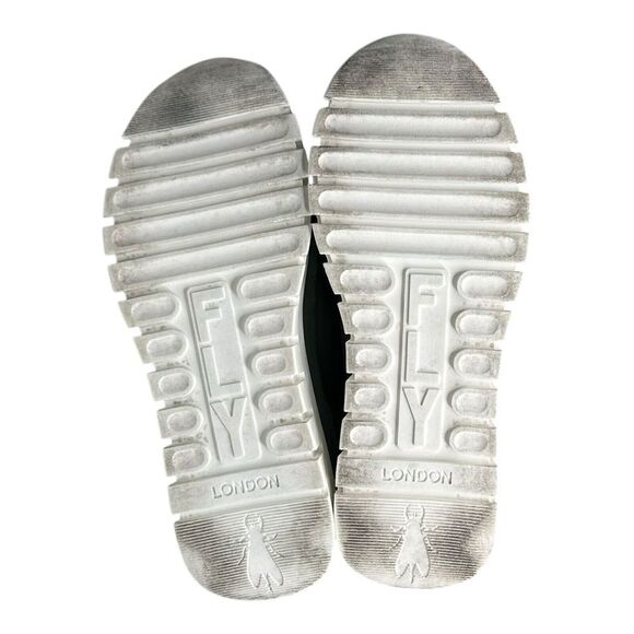 Fly London Bump Womens Green Platform Leather‎ Sneaker Size EU37 US7 M - Picture 8 of 13